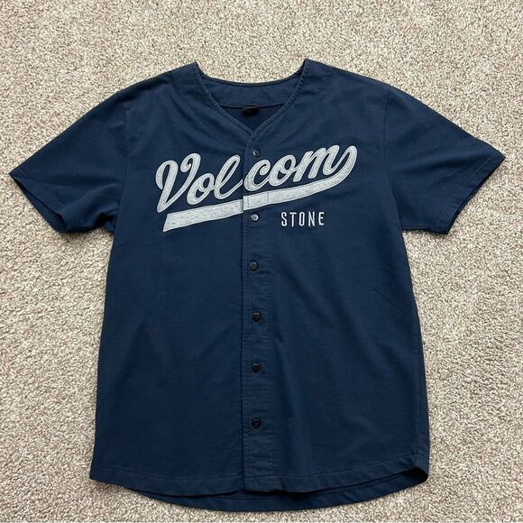 Retro Volcom Baseball Jersey Men's M - Picture 1 of 6
